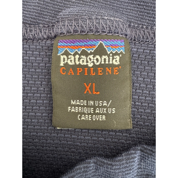 Patagonia Capilene Long-Sleeve Shirt Men's XL Blue Outdoor Base-Layer Pullover - Picture 2 of 4